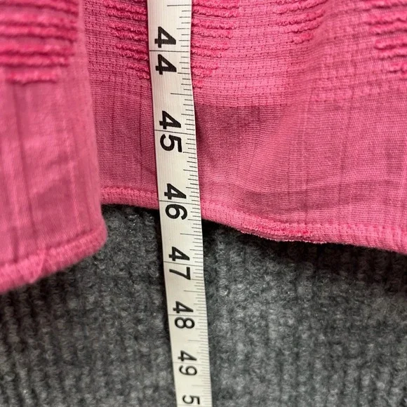 Umgee Midi Dress Womens XL Rose Swiss Dot Tiered Puff Sleeve Boho Cottage Garden - Picture 11 of 12